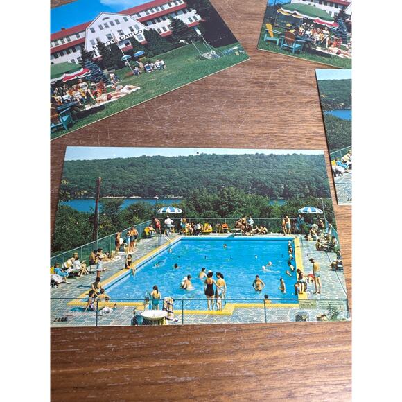 Vintage Hotel Monte Carlo Postcard Lot Walton Lake Monroe New York Dexter Photo - Picture 7 of 8